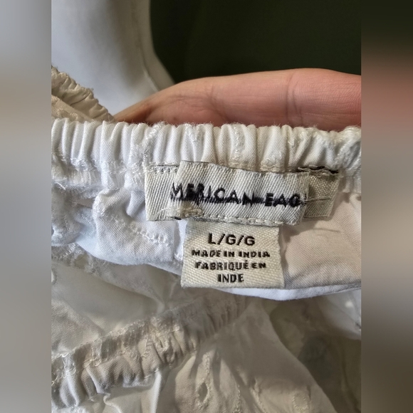 American Eagle Eyelet Peplum Top - Picture 7 of 7